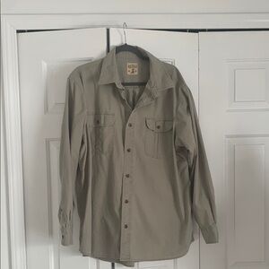 RedHead Green Casual Button Down Shirt